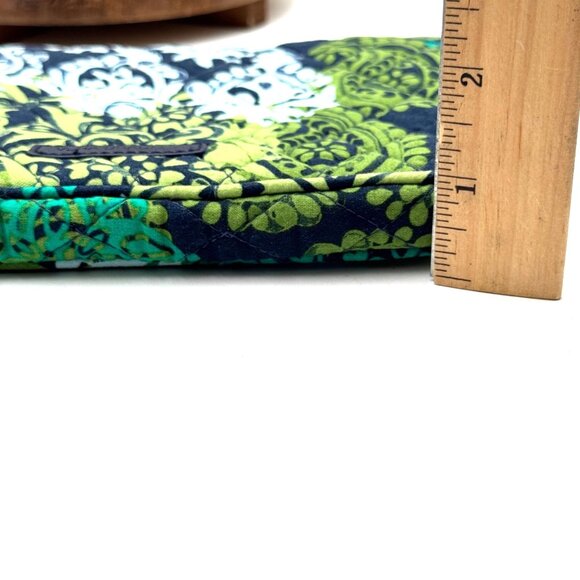 Vera Bradley Tablet Quilted Tablet Case w/Zipper 6” x 8.5” blue green turquoise - Picture 10 of 10